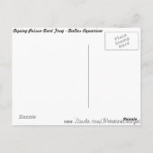 Färben von Gift-Dart-Frosch Postkarte (Rückseite)