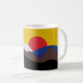 Farben von Jiu Jitsu Belts Minimalistisch Sun Kaffeetasse (VorderseiteRechts)