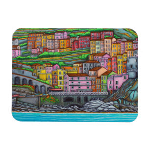 Farben von Manarola 3"" Magnet des Foto-x4