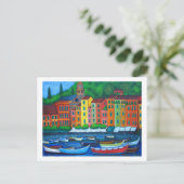 Farben von Portofino Postkarte (Stehend Vorderseite)