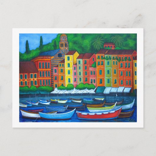 Farben von Portofino Postkarte (Vorderseite)