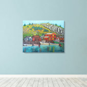 Farben von Quidi Vidi, Neufundland von Lisa Lorenz Leinwanddruck (Insitu (Holzboden))