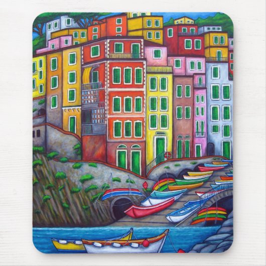 Farben von Riomaggiore - Mousepad (Vorne)