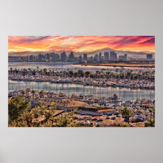 Farben von San Diego Poster (Vorne)