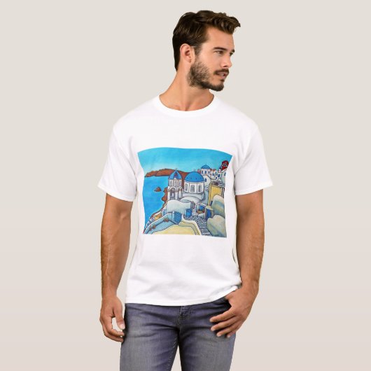 Farben von Santorini T - Shirt (Vorne ganz)