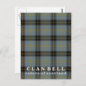 Farben von Schottland Clan Bell Tartan Postkarte (Vorne/Hinten)