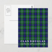 Farben von Schottland Clan Douglas Tartan Postkarte (Vorne/Hinten)