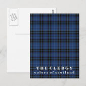 Farben von Schottland Clergy Tartan Postkarte (Vorne/Hinten)