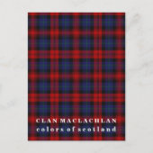Farben von Scotland Clan MacLachlan Tartan Postkarte (Vorderseite)