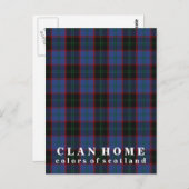 Farben von Scotland Clan Zuhause Tartan Postkarte (Vorne/Hinten)