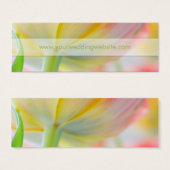 Farben von Spring Tulip ・ Website-Karte Hochzeit (Vorne & Hinten)