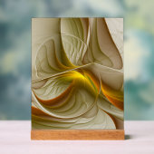 Farben Wertvoller Metalle, Abstraktes Fraktal Kuns Acrylschild (Neutral)