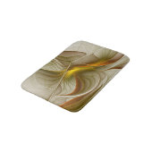 Farben Wertvoller Metalle, Abstraktes Fraktal Kuns Badematte (Schrägansicht)