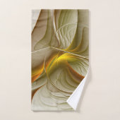 Farben Wertvoller Metalle, Abstraktes Fraktal Kuns Badhandtuch Set (Handtuch)