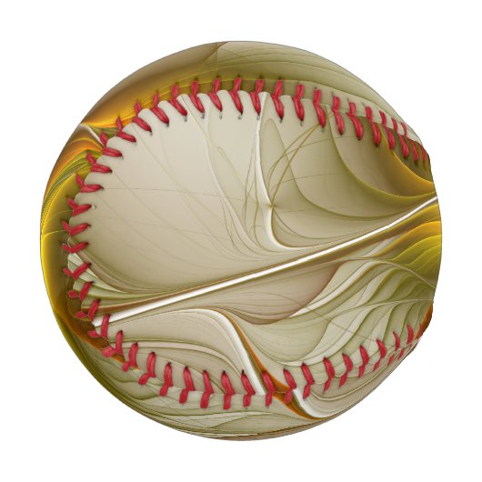Farben Wertvoller Metalle, Abstraktes Fraktal Kuns Baseball (Vorderseite Links)