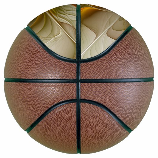 Farben Wertvoller Metalle, Abstraktes Fraktal Kuns Basketball (Rechts)