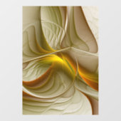 Farben Wertvoller Metalle, Abstraktes Fraktal Kuns Fensteraufkleber (Blatt)