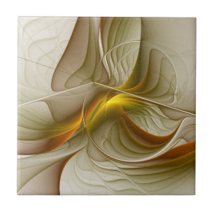 Farben Wertvoller Metalle, Abstraktes Fraktal Kuns Fliese