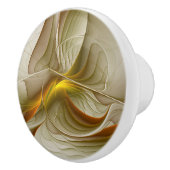 Farben Wertvoller Metalle, Abstraktes Fraktal Kuns Keramikknauf (Rechts)