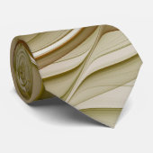 Farben Wertvoller Metalle, Abstraktes Fraktal Kuns Krawatte (Gerollt)