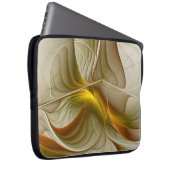 Farben Wertvoller Metalle, Abstraktes Fraktal Kuns Laptopschutzhülle (Vorne Rechts)