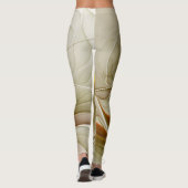 Farben Wertvoller Metalle, Abstraktes Fraktal Kuns Leggings (Rückseite)