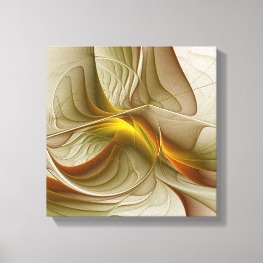 Farben Wertvoller Metalle, Abstraktes Fraktal Kuns Leinwanddruck (Vorderseite)