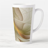 Farben Wertvoller Metalle, Abstraktes Fraktal Kuns Milchtasse (Rechts)