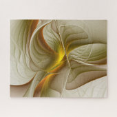 Farben Wertvoller Metalle, Abstraktes Fraktal Kuns Puzzle (Horizontal)