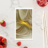 Farben Wertvoller Metalle, Abstraktes Fraktal Kuns Serviette (Beispiel)