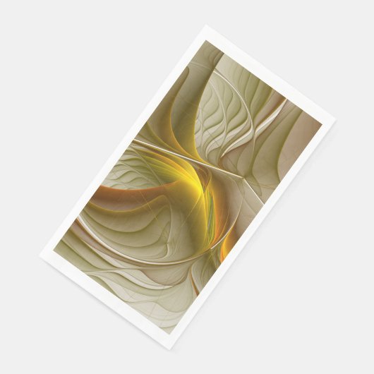 Farben Wertvoller Metalle, Abstraktes Fraktal Kuns Serviette (Ecke)