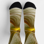 Farben Wertvoller Metalle, Abstraktes Fraktal Kuns Socken (Oben)