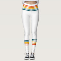 Farben & White Trendy 80's Tube Sock Stil