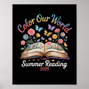 Färben wir unsere Welt Sommerlektüre 2025 Poster