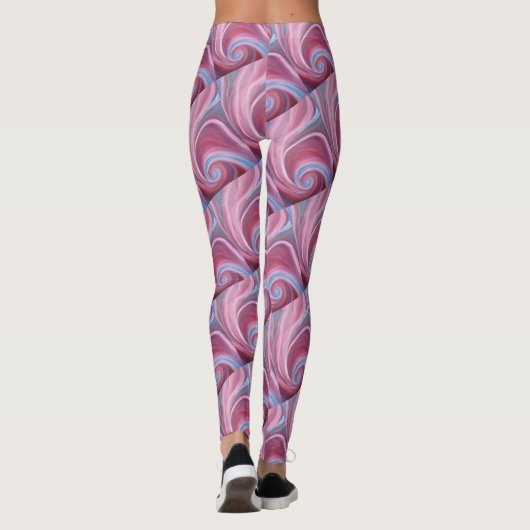Farben wirbeln Leggings (Rückseite)