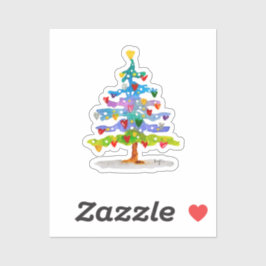 Farbenbaum Aufkleber