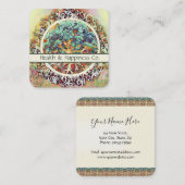 Farbenbaum Quadratische Visitenkarte (Vorne/Hinten)