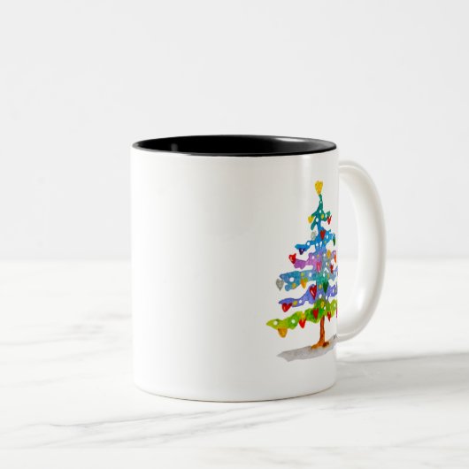 Farbenbaum Zweifarbige Tasse (VorderseiteRechts)