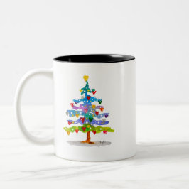 Farbenbaum Zweifarbige Tasse