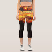 FARBENBEDINGTE NATUREN CAPRI LEGGINGS (Vorderseite)