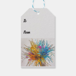 Farbenblast feiert Geburtstage im neuen Jahr Geschenkanhänger