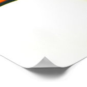 Farbenblende Explosion: Abstrakte Farbgebung Poster (Ecke)