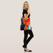 Farbenblende Explosion: Abstrakte Farbgebung Tasche (Am Model)