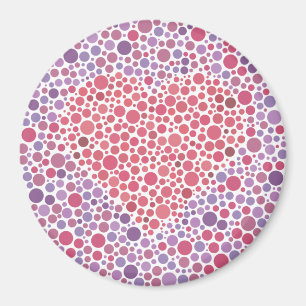 Farbenblindes Test-Herz Magnet