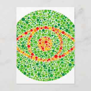 Farbenblindheits Auge Postkarte