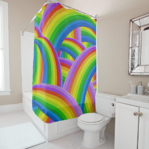 Farbenbogen Duschvorhang