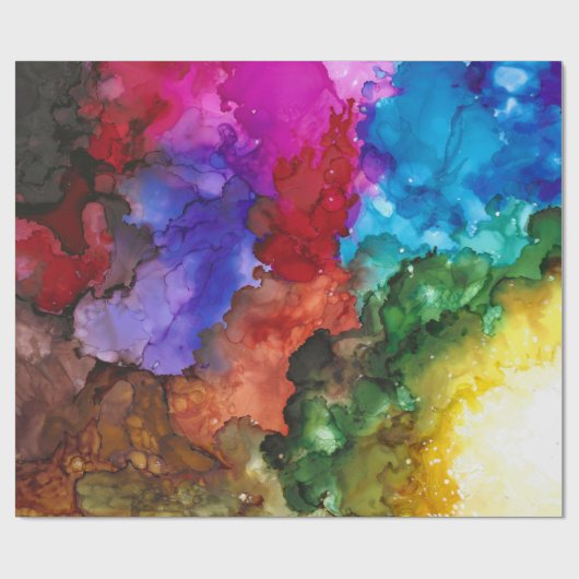 Farbenbogen Geschenkpapier (Flach)