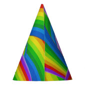 Farbenbogen Partyhütchen (Rückseite)