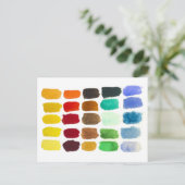 Farbenbogen Postkarte (Stehend Vorderseite)