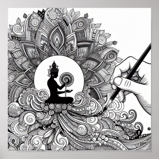 Farbenbuchgeschenke - Künstlermaler Poster (Vorne)